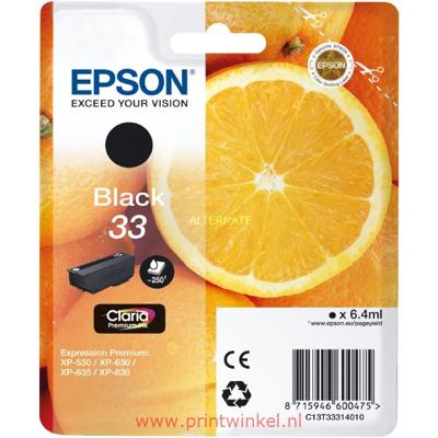 Epson T333140 Origineel Zwart 6,4ml