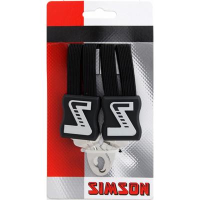 Snelbinder Quattro Simson extra lang met 4 binders - zwart