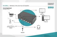 Digitus DS-12882 KVM-switch Zwart - thumbnail