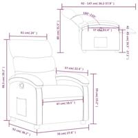 Fauteuil verstelbaar kunstleer rood - thumbnail