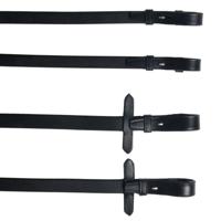 Pagony Teugelset stang en trens zwart maat:full - thumbnail
