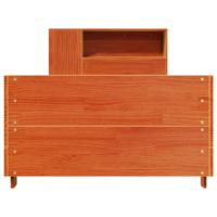 Bedframe zonder matras massief grenenhout wasbruin 100x200 cm - thumbnail