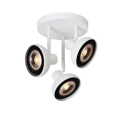 Lucide SENSAS - Plafondspot - Ø 25,8 cm - 3xGU10 (ES111) - Wit
