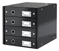 Leitz Click & Store 6049-00-95 Ladebox Zwart DIN A4 Aantal lades: 4 - thumbnail