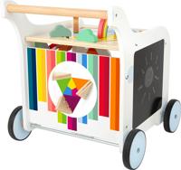 Small Foot Houten Baby Loopwagen Bloemen - thumbnail