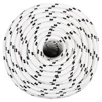 Boottouw gevlochten 14 mmx25 m polyester wit - thumbnail