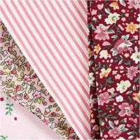 Creativ Company Patchwork stof roze 45x55cm, 4st. - thumbnail