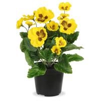 Viool kunstplant 25cm geel in kweekpot - thumbnail