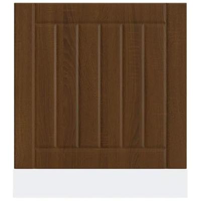 Vaatwaspaneel Lucca bewerkt hout bruin eikenkleur