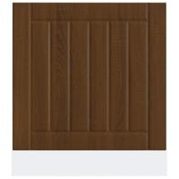 Vaatwaspaneel Lucca bewerkt hout bruin eikenkleur - thumbnail