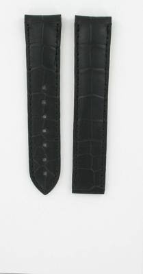 Horlogeband Omega 433134 / 43113412102001 / 98000215 / De Ville Krokodillenleer Zwart 20mm Horlogeband Omega 433134 / 43113412102001 / 98000215 / De Ville Krokodillenleer Zwart 20mm