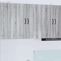 Keukenkast met plank Grijs Sonoma 80 x 31 x 80 cm Bewerkt hout - thumbnail