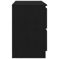 Tv-meubel 80x35x54 cm spaanplaat zwart - thumbnail