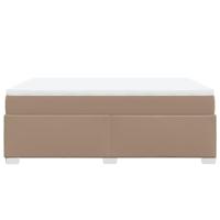 Boxspring met matras kunstleer cappuccinokleurig 160x200 cm - thumbnail