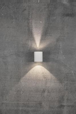 Buitenlamp zwart ingebouwde LED Nordlux &apos;Canto 2&apos; 2x6W warm wit zwart buitenverlichting