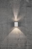 Buitenlamp gevelverlichting stainless steel up & downlighter &apos;Canto 2&apos; Nordlux LED 2x6W warm wit - thumbnail