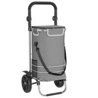 VidaXL Winkel trolley grijs 36,5 x 46,5 x 100,5 cm oxford stof - thumbnail
