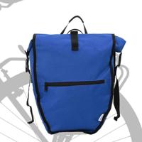 VidaXL Fietstas blauw 32,5 x 17 x 57 cm polyester - thumbnail