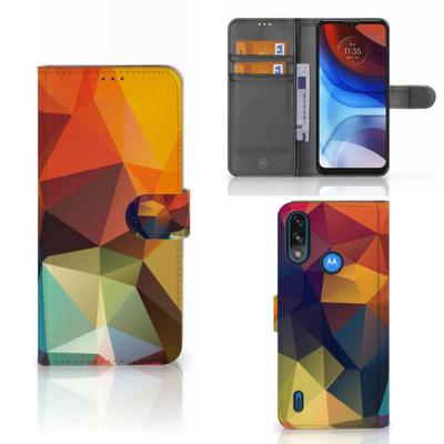 Motorola Moto E7i Power | E7 Power | Book Case | Polygon Color