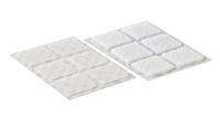 VELCRO® VEL-EC60235 Klittenband vierkanten Om vast te plakken Haak- en lusdeel (l x b) 25 mm x 25 mm Wit 24 paar - thumbnail