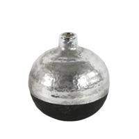 Countryfield vaas terri rond s zwart/zilverkleurig 12 cm | 12 stuks - thumbnail