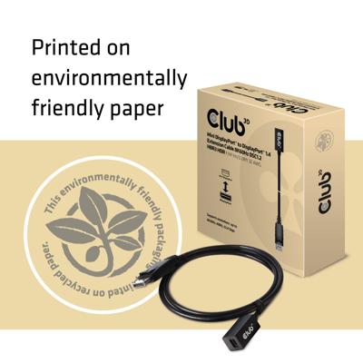 club3D CAC-1120 DisplayPort-kabel DisplayPort / Mini-displayport Adapterkabel DisplayPort-stekker, Mini DisplayPort-bus 1.00 m Zwart club3D CAC-1120 DisplayPort-kabel DisplayPort / Mini-displayport Adapterkabel DisplayPort-stekker, Mini DisplayPort-bus 1.00 m Zwart