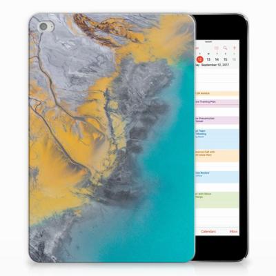 Apple iPad Mini 4 | Mini 5 (2019) Tablet Back Cover Marble Blue Gold Apple iPad Mini 4 | Mini 5 (2019) Tablet Back Cover Marble Blue Gold