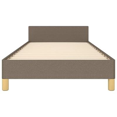 Bedframe zonder matras 100x200 cm stof taupe