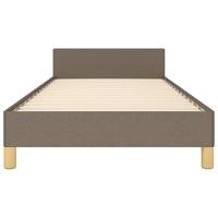 Bedframe zonder matras 100x200 cm stof taupe - thumbnail