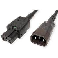 Bachmann 356.1258 Apparaat (koud) Aansluitkabel Zwart 3 m - thumbnail