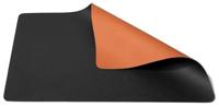 Cookinglife Placemats - Dubbelzijdig - Vegan leer - Cognac / Zwart 46 x 33 cm - 6 Stuks - thumbnail
