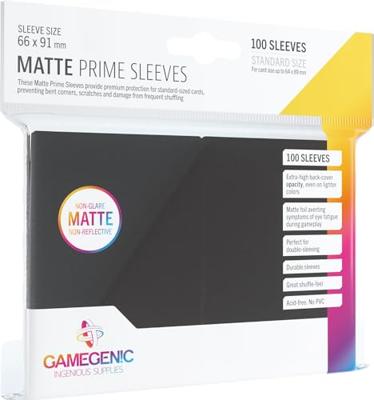 Gamegenic - Sleeves Matte Prime Black (100 Sleeves)