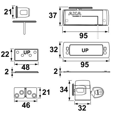 AXA 3016 Raam veiligheidsoplegslot wit - 3016-00-98/G AXA 3016 Raam veiligheidsoplegslot wit - 3016-00-98/G