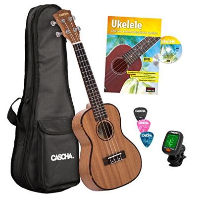 Cascha HH 2036 NL Premium Mahogany concert ukelele set (NL) - thumbnail