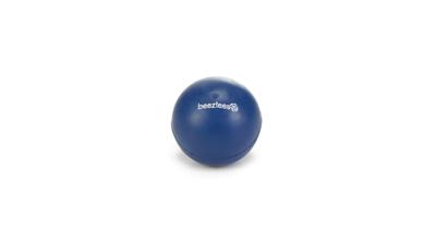 Rubber bal massief hondenspeeltje blauw 5 cm