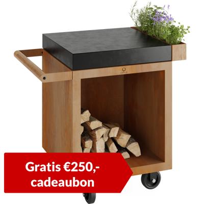 OFYR | Mise en Place Table Corten 65 PRO | Ceramic Dark Grey