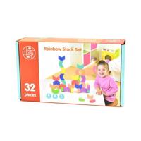 Houten Stapelset 32-delig 27x15cm - thumbnail