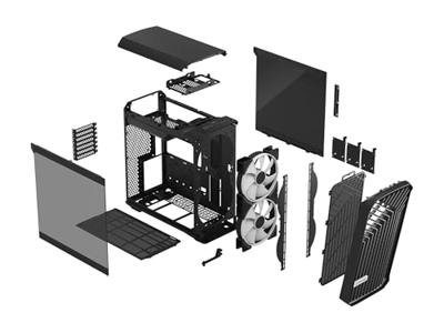 Fractal Design Torrent Compact Tower PC-behuizing Zwart