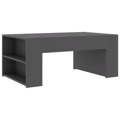 vidaXL Salontafel 100x60x42 cm spaanplaat grijs vidaXL Salontafel 100x60x42 cm spaanplaat grijs