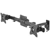 SpeaKa Professional SP-TVM-512 Monitor-wandbeugel 2-voudig 33,0 cm (13) - 68,6 cm (27) Zwart Draaibaar, Kantelbaar, Zwenkbaar - thumbnail