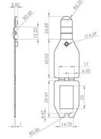 Scanvaantje pocket transparant 25x27mm - thumbnail