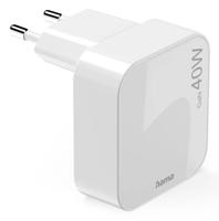Hama USB-oplader 40 W USB-C USB PD 3.0, QC 2.0, QC 3.0 Wit Thuis GaN, USB Power Delivery (USB-PD) - thumbnail