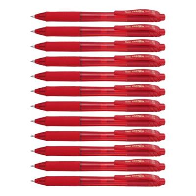 Gelschrijver pentel bl107 energel-x m rood | 12 stuks