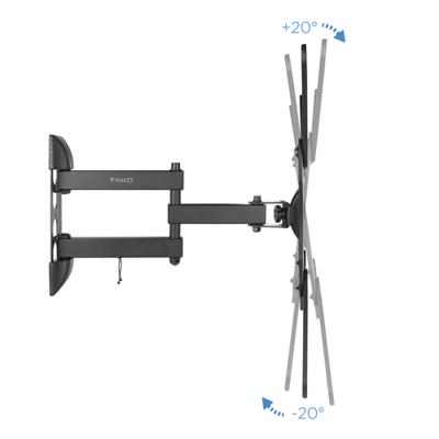 Muursteun voor tv met arm TooQ LP6055TN-B 23"-55" 23" 30 Kg