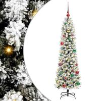 Kunstkerstboom met 150 LED Wit 150 cm PVC en Metaal en Plastic - thumbnail