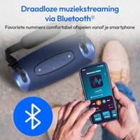 Dankzij de draagbare Bluetooth®-luidsprekers Medion 50077078 Blauw 4 W 50 W - thumbnail