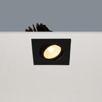 Inbouwspot Artdelight Venice 1 Lichts Small Vierkant LED 2700K Dimbaar Zwart - thumbnail