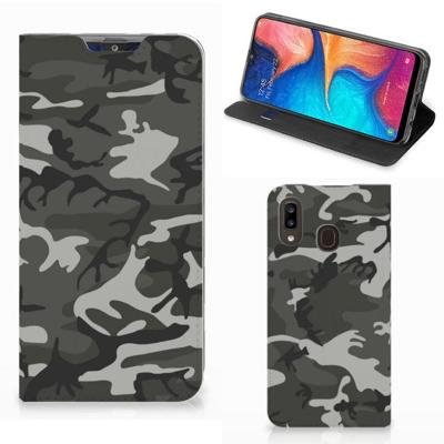 Samsung Galaxy A30 | Hoesje met Magneet | Army Light