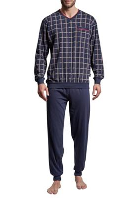 Blauw geruite herenpyjama Gotzburg