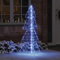 VidaXL Kerstboom met 160 led blauw 150 cm acryl - thumbnail